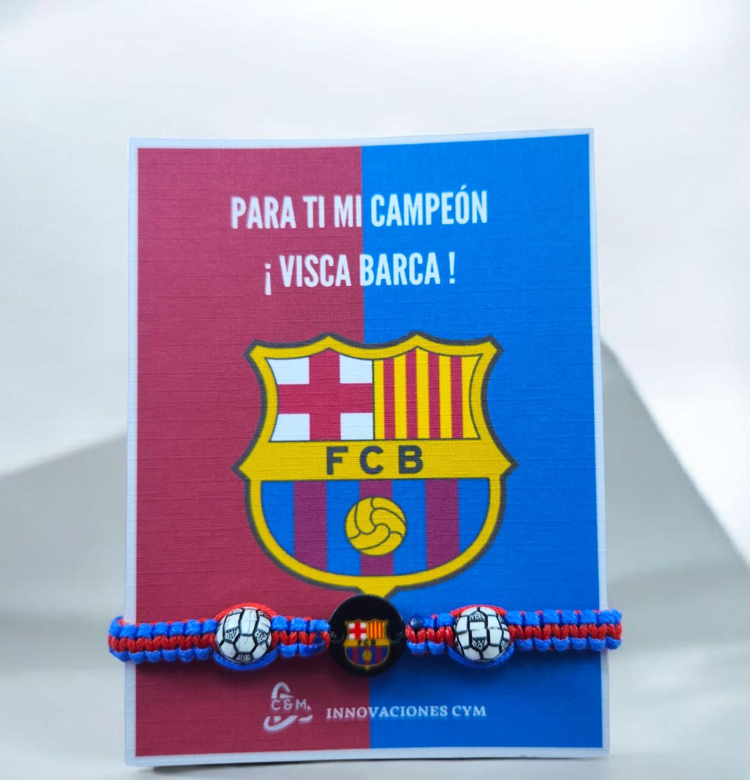PULSERA DEL BARCELONA CON TARJETA DECORATIVA P44